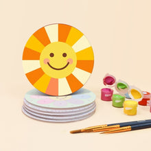 Load image into Gallery viewer, Paint by numbers 4" Coasters (6 pieces) - Happy Pop Icons