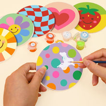 Load image into Gallery viewer, Paint by numbers 4" Coasters (6 pieces) - Happy Pop Icons