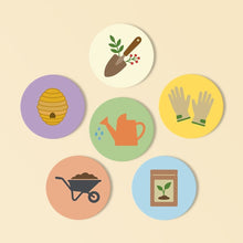 Load image into Gallery viewer, Paint by numbers 4" Coasters (6 pieces) - Garden Essentials Figured'Art