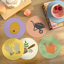 Load image into Gallery viewer, Paint by numbers 4" Coasters (6 pieces) - Garden Essentials