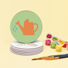 Load image into Gallery viewer, Paint by numbers 4" Coasters (6 pieces) - Garden Essentials