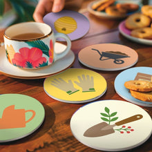 Load image into Gallery viewer, Paint by numbers 4" Coasters (6 pieces) - Garden Essentials