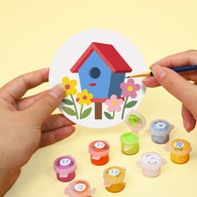Load image into Gallery viewer, Paint by numbers 4" Coasters (6 pieces) - Birdhouse Village