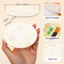 Load image into Gallery viewer, Paint by numbers 4" Coasters (6 pieces) - Honeybee Garden
