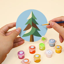 Load image into Gallery viewer, Paint by numbers 4" Coasters (6 pieces) - Camping Nights