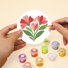 Load image into Gallery viewer, Paint by numbers 4" Coasters (6 pieces) - Messages of Love