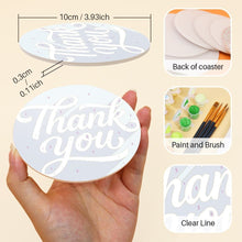 Load image into Gallery viewer, Paint by numbers 4" Coasters (6 pieces) - Messages of Love