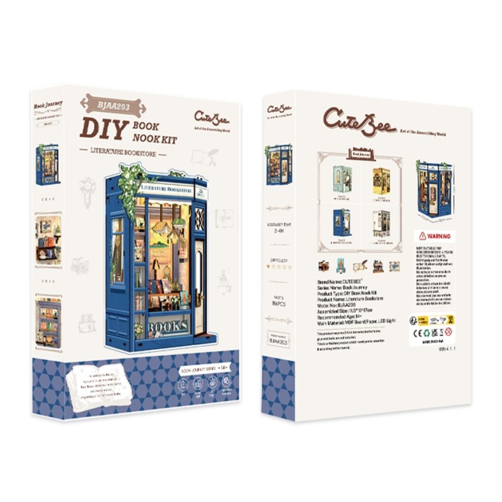 DIY Book Nook Kit - Literature Bookstore