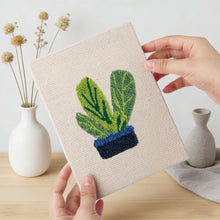 Load image into Gallery viewer, Punch Needle Kits (4 pieces) with frames - Botanical Vibes