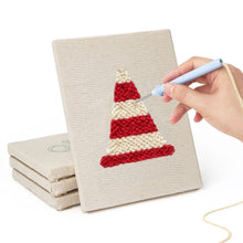 Load image into Gallery viewer, Punch Needle Kits (4 pieces) with frames - Street Icons 1