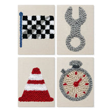 Load image into Gallery viewer, Punch Needle Kits (4 pieces) with frames - Street Icons 2 Figured'Art