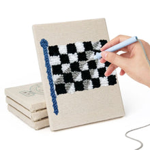 Load image into Gallery viewer, Punch Needle Kits (4 pieces) with frames - Street Icons 2