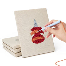 Load image into Gallery viewer, Punch Needle Kits (4 pieces) with frames - Cute Stationery 1