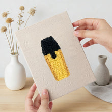 Load image into Gallery viewer, Punch Needle Kits (4 pieces) with frames - Cute Stationery 1