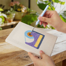Load image into Gallery viewer, Punch Needle Kits (4 pieces) with frames - Cute Stationery 2