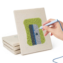 Load image into Gallery viewer, Punch Needle Kits (4 pieces) with frames - Cute Stationery 2