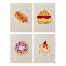 Load image into Gallery viewer, Punch Needle Kits (4 pieces) with frames - Yummy Bites Figured'Art