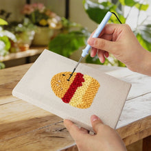 Load image into Gallery viewer, Punch Needle Kits (4 pieces) with frames - Yummy Bites