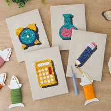Load image into Gallery viewer, Punch Needle Kits (4 pieces) with frames - Study Desk Essentials 1