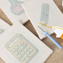 Load image into Gallery viewer, Punch Needle Kits (4 pieces) with frames - Study Desk Essentials 1