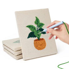 Load image into Gallery viewer, Punch Needle Kits (4 pieces) with frames - Urban Jungle 1