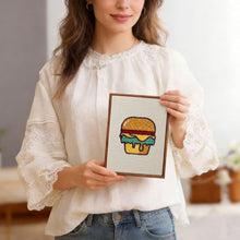 Load image into Gallery viewer, Punch Needle Kits (4 pieces) with frames - Fast Food Fun