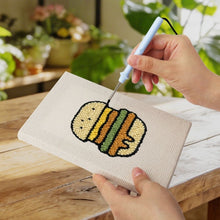 Load image into Gallery viewer, Punch Needle Kits (4 pieces) with frames - Kitchen &amp; Snacks Set