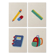 Load image into Gallery viewer, Punch Needle Kits (4 pieces) with frames - Academic Mood Figured'Art