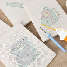 Load image into Gallery viewer, Punch Needle Kits (4 pieces) with frames - Academic Mood