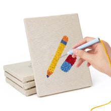 Load image into Gallery viewer, Punch Needle Kits (4 pieces) with frames - Academic Mood
