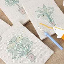 Load image into Gallery viewer, Punch Needle Kits (4 pieces) with frames - Urban Jungle 2