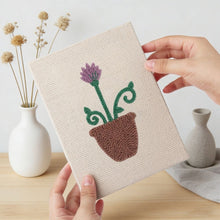 Load image into Gallery viewer, Punch Needle Kits (4 pieces) with frames - Blooming Flowers Set