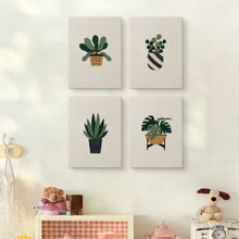 Load image into Gallery viewer, Punch Needle Kits (4 pieces) with frames - Plant Lover Set 1