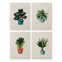 Load image into Gallery viewer, Punch Needle Kits (4 pieces) with frames - Plant Lover Set 2 Figured'Art