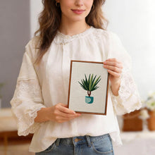 Load image into Gallery viewer, Punch Needle Kits (4 pieces) with frames - Plant Lover Set 2