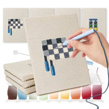 Load image into Gallery viewer, Punch Needle Kits (4 pieces) with frames - Street Icons 3