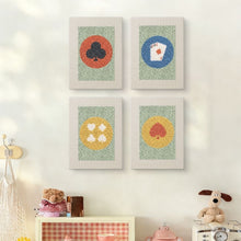 Load image into Gallery viewer, Punch Needle Kits (4 pieces) with frames - Playing Cards