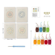 Load image into Gallery viewer, Punch Needle Kits (4 pieces) with frames - Playing Cards