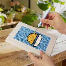 Load image into Gallery viewer, Punch Needle Kits (4 pieces) with frames - Snack Time 2