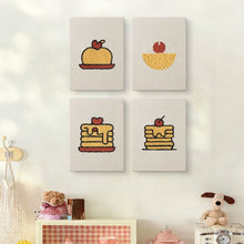 Load image into Gallery viewer, Punch Needle Kits (4 pieces) with frames - Dessert Lover 2