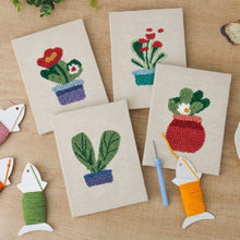 Load image into Gallery viewer, Punch Needle Kits (4 pieces) with frames - Home Garden Vibes