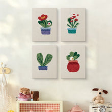 Load image into Gallery viewer, Punch Needle Kits (4 pieces) with frames - Home Garden Vibes
