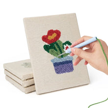 Load image into Gallery viewer, Punch Needle Kits (4 pieces) with frames - Home Garden Vibes