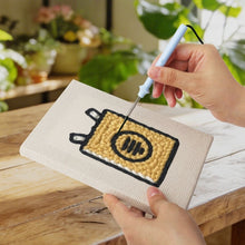 Load image into Gallery viewer, Punch Needle Kits (4 pieces) with frames - Everyday Snacks
