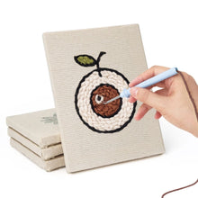 Load image into Gallery viewer, Punch Needle Kits (4 pieces) with frames - Tropical Snack Mix