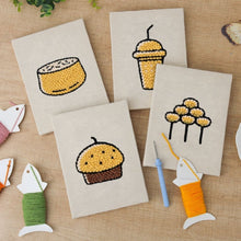 Load image into Gallery viewer, Punch Needle Kits (4 pieces) with frames - Bakery Delights