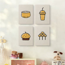 Load image into Gallery viewer, Punch Needle Kits (4 pieces) with frames - Bakery Delights