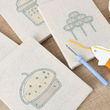 Load image into Gallery viewer, Punch Needle Kits (4 pieces) with frames - Bakery Delights