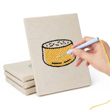 Load image into Gallery viewer, Punch Needle Kits (4 pieces) with frames - Bakery Delights