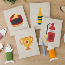 Load image into Gallery viewer, Punch Needle Kits (4 pieces) with frames - Champion Spirit
